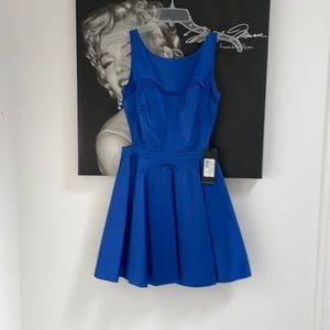 Guess by Marciano blue fit n flare dress size 0 NWT